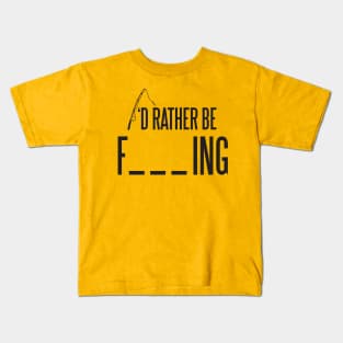 Rather fishing Kids T-Shirt